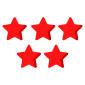 5 Red Stars